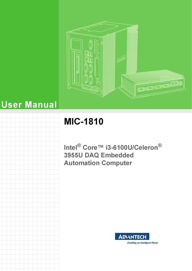 Advantech MIC-1810 Manual de usuario