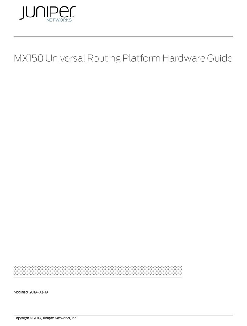 Juniper MX150 Instrucciones de instalación Juniper MX150 Instrucciones de instalación