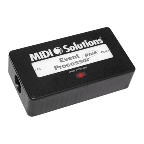Midi Solutions Event Processor Manual de usuario