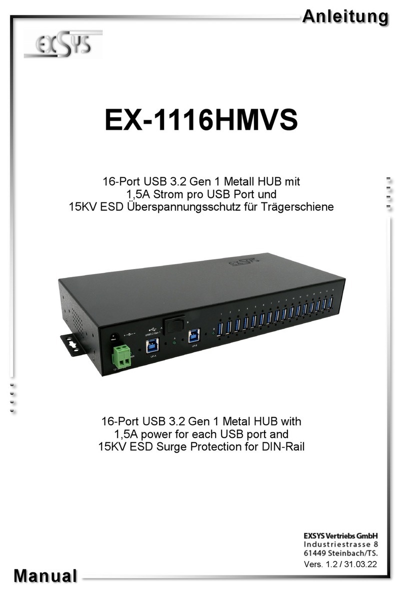 Exsys EX-1116HMVS Manual de usuario