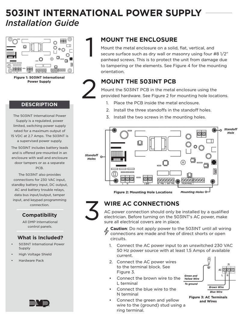 DMP Electronics 503INT Manual de usuario