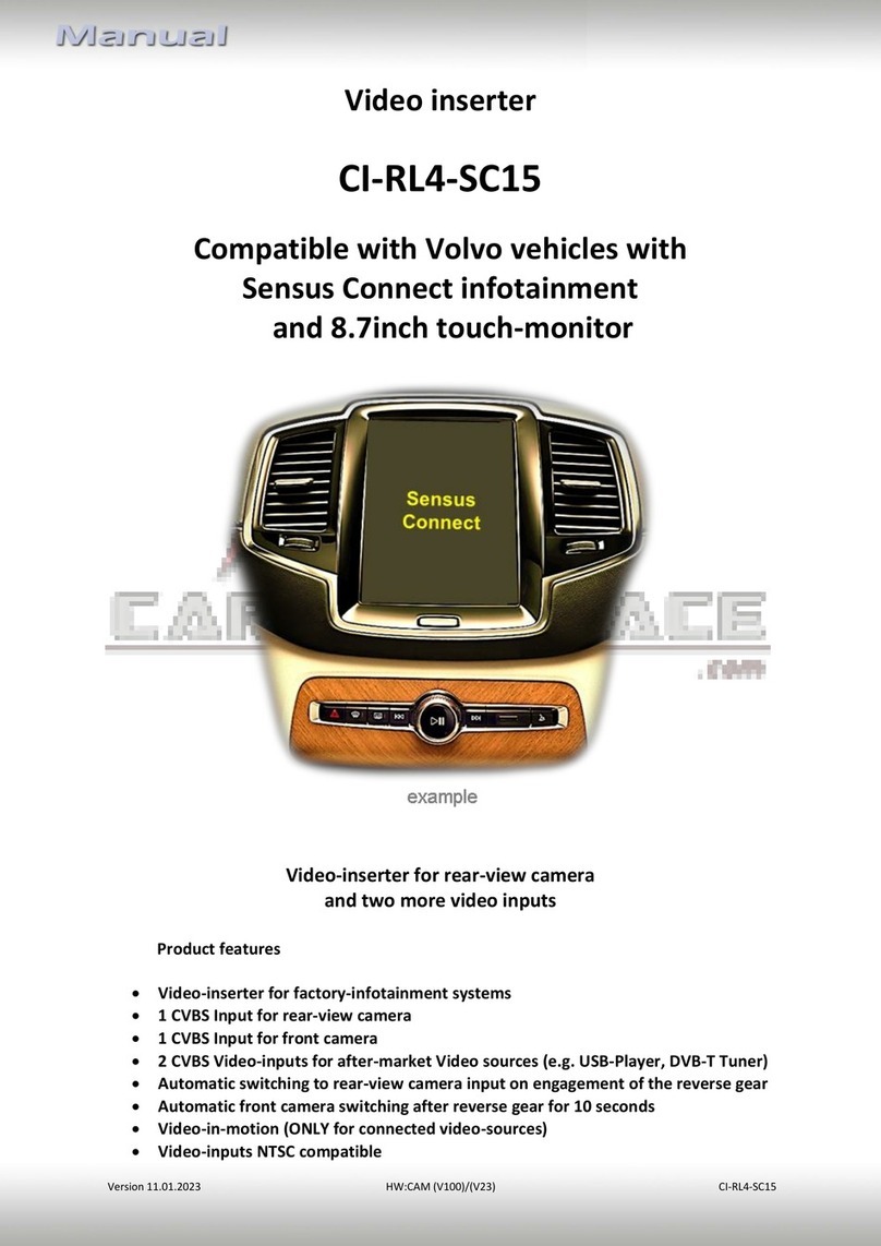 Car-Interface.com CI-RL4-SC15 Manual de usuario Car-Interface.com CI-RL4-SC15 Manual de usuario