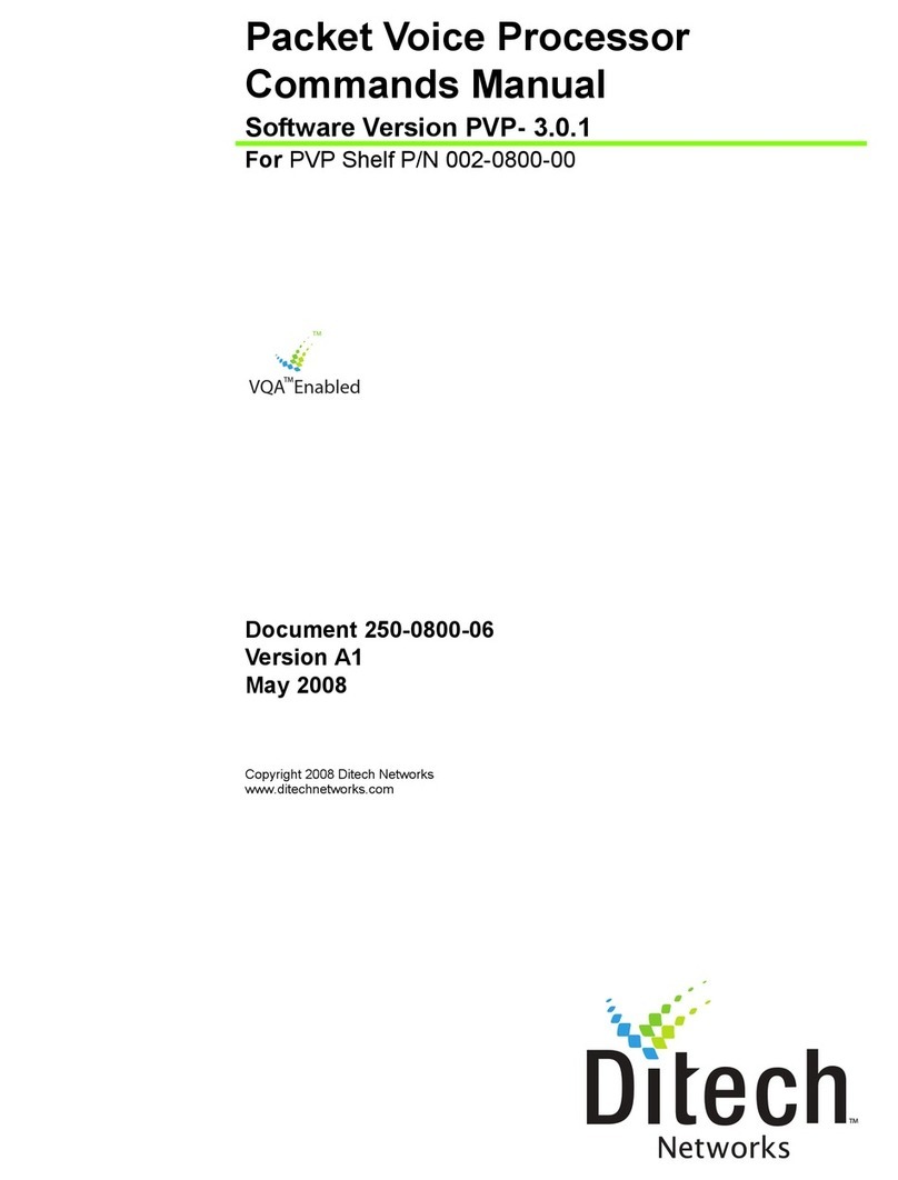 DITECH Packet Voice Processor Instrucciones de instalación