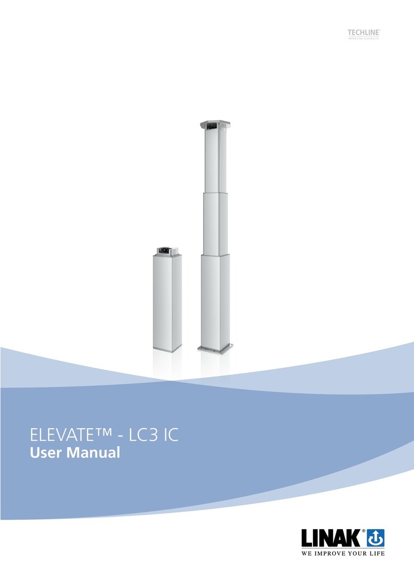 Linak TECHLINE ELEVATE - LC3 IC Manual de usuario