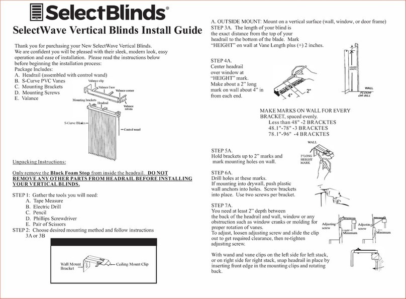 SelectBlinds SelectWave Manual de usuario SelectBlinds SelectWave Manual de usuario