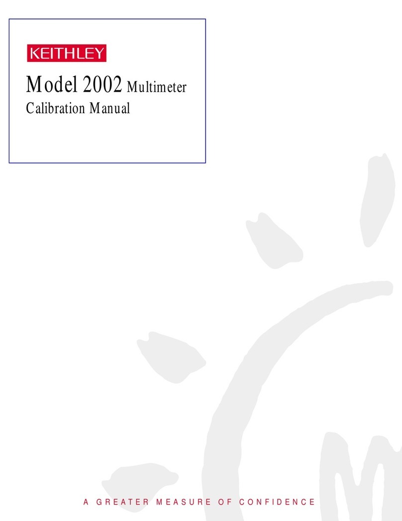 Keithley 2002 Manual de uso y cuidado