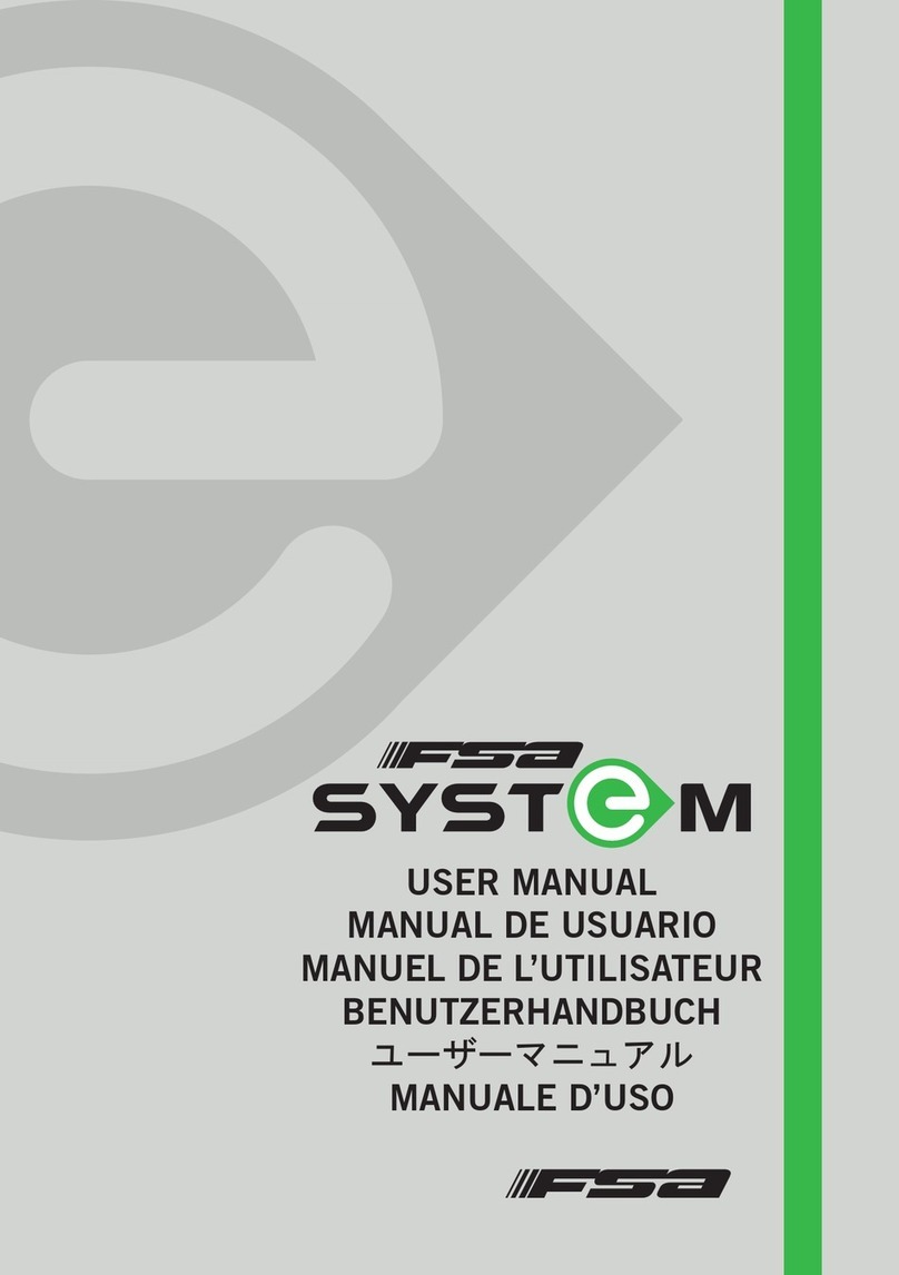 FSA E-SYSTEM Manual de usuario