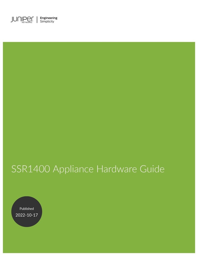 Juniper SSR1400 Instrucciones de instalación Juniper SSR1400 Instrucciones de instalación