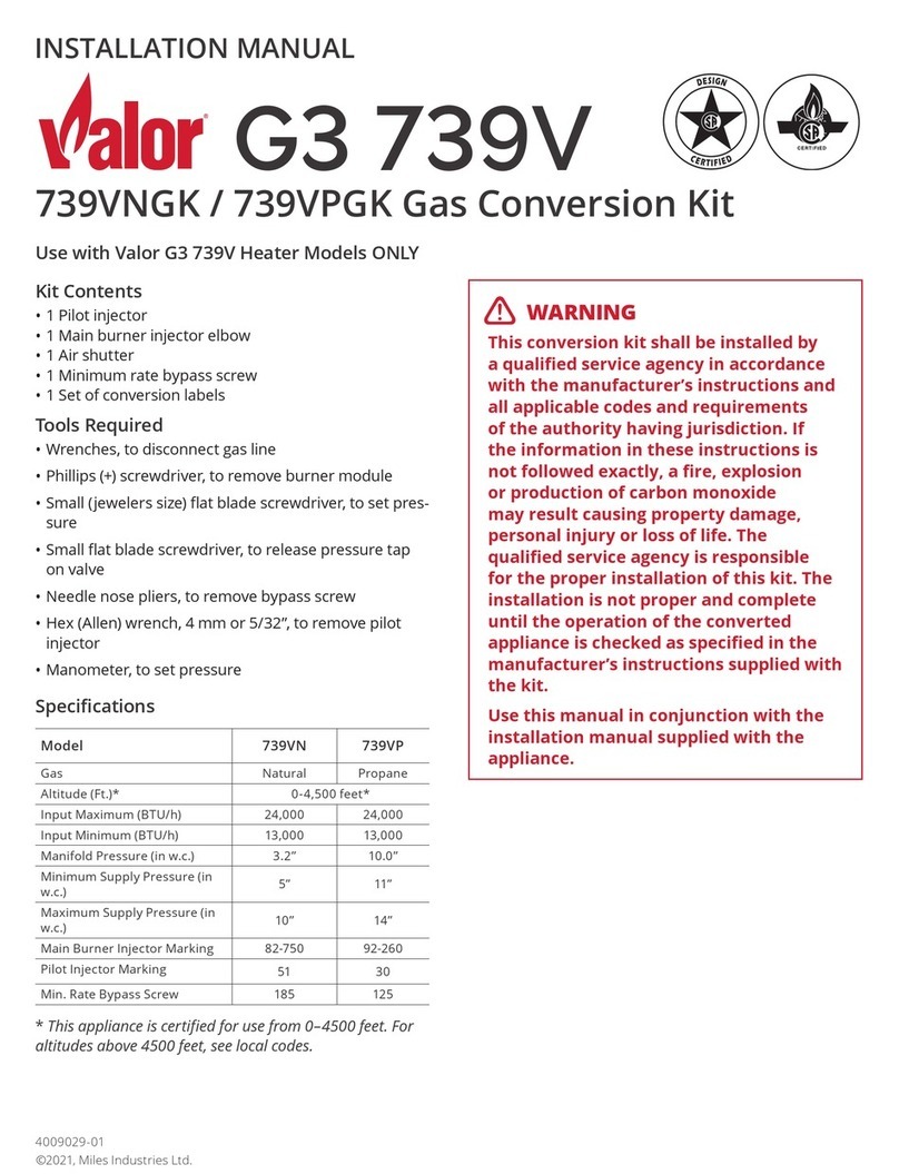 Valor Legend G3 Manual de usuario