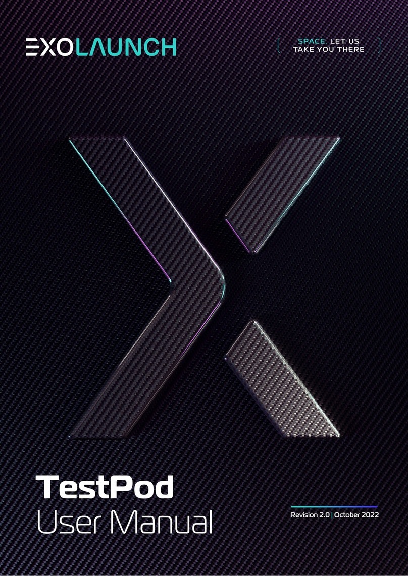 EXOLAUNCH TestPod Manual de usuario