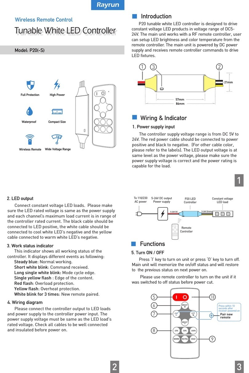 Rayrun P20 Manual de usuario Rayrun P20 Manual de usuario