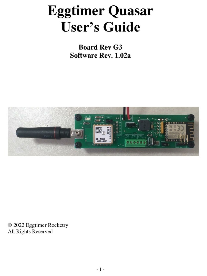 Eggtimer Rocketry Quasar Manual de usuario Eggtimer Rocketry Quasar Manual de usuario
