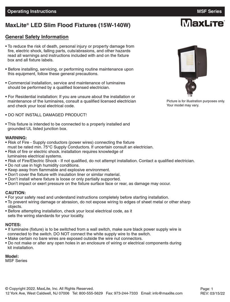 MaxLite MSF Series Manual de usuario