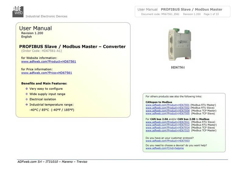 ADF Web HD67561 Manual de usuario