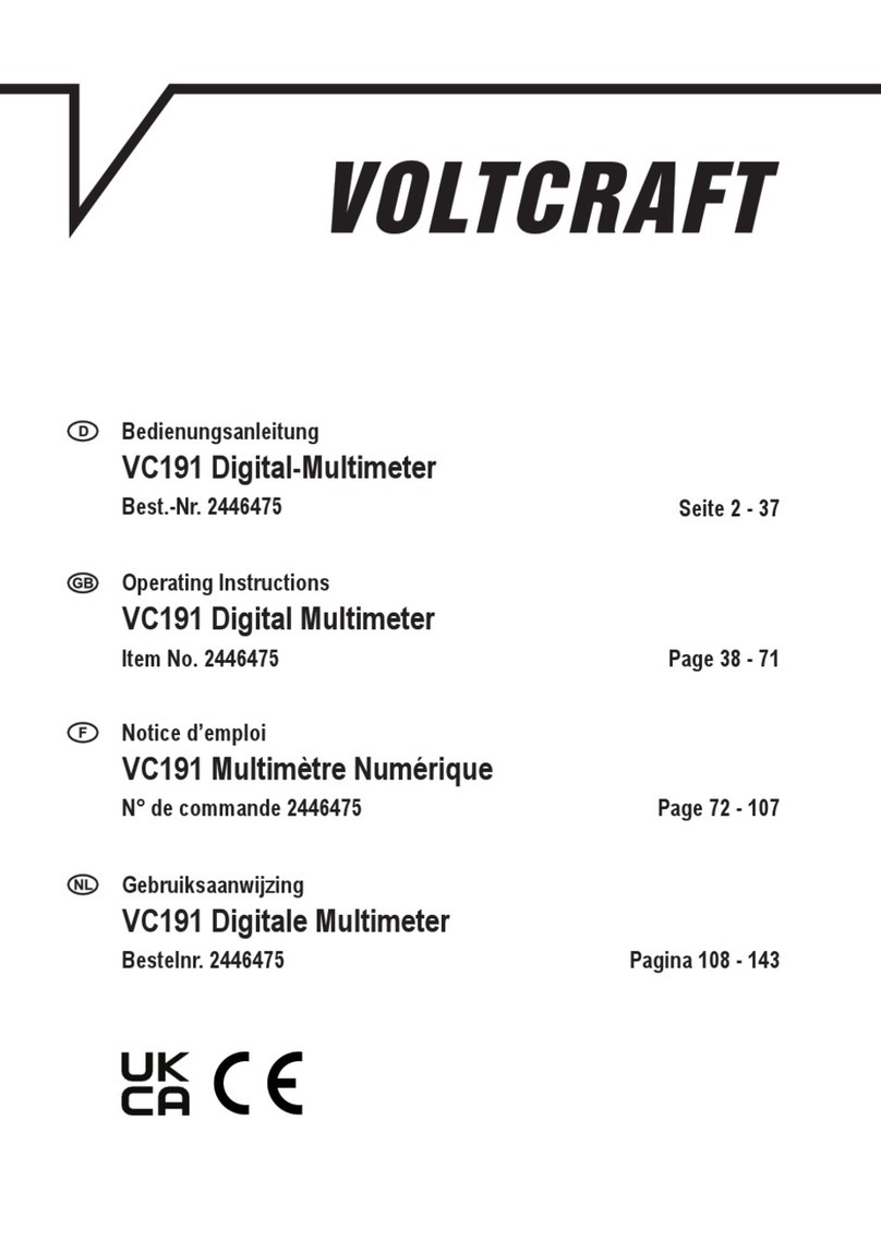 VOLTCRAFT VC191 Manual de usuario