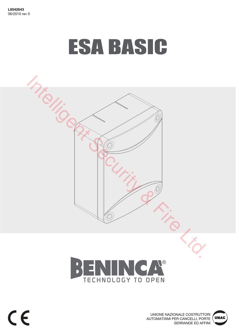 Benninca ESA BASIC Manual de usuario Benninca ESA BASIC Manual de usuario