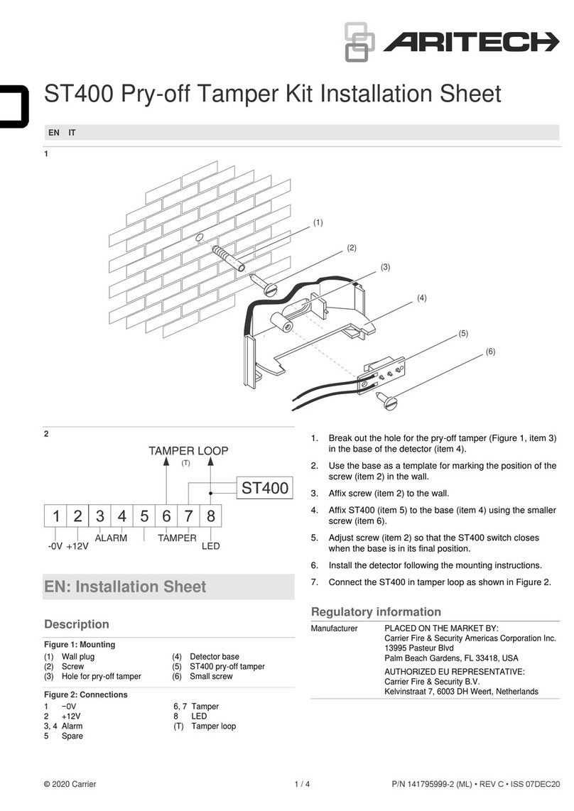 Aritech ST400 Instrucciones de montaje