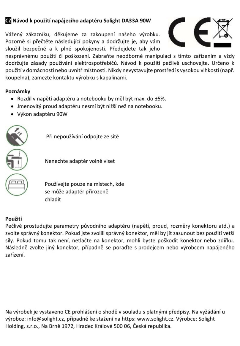 Solight DA33A Manual de usuario