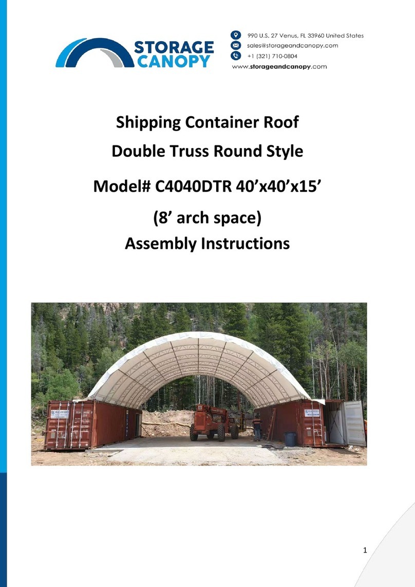 Storage Canopy C4040DTR Manual de usuario