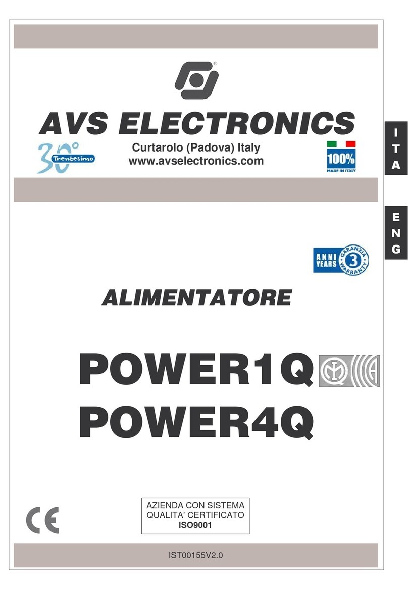 AVS Electronics POWER 1Q Manual de usuario