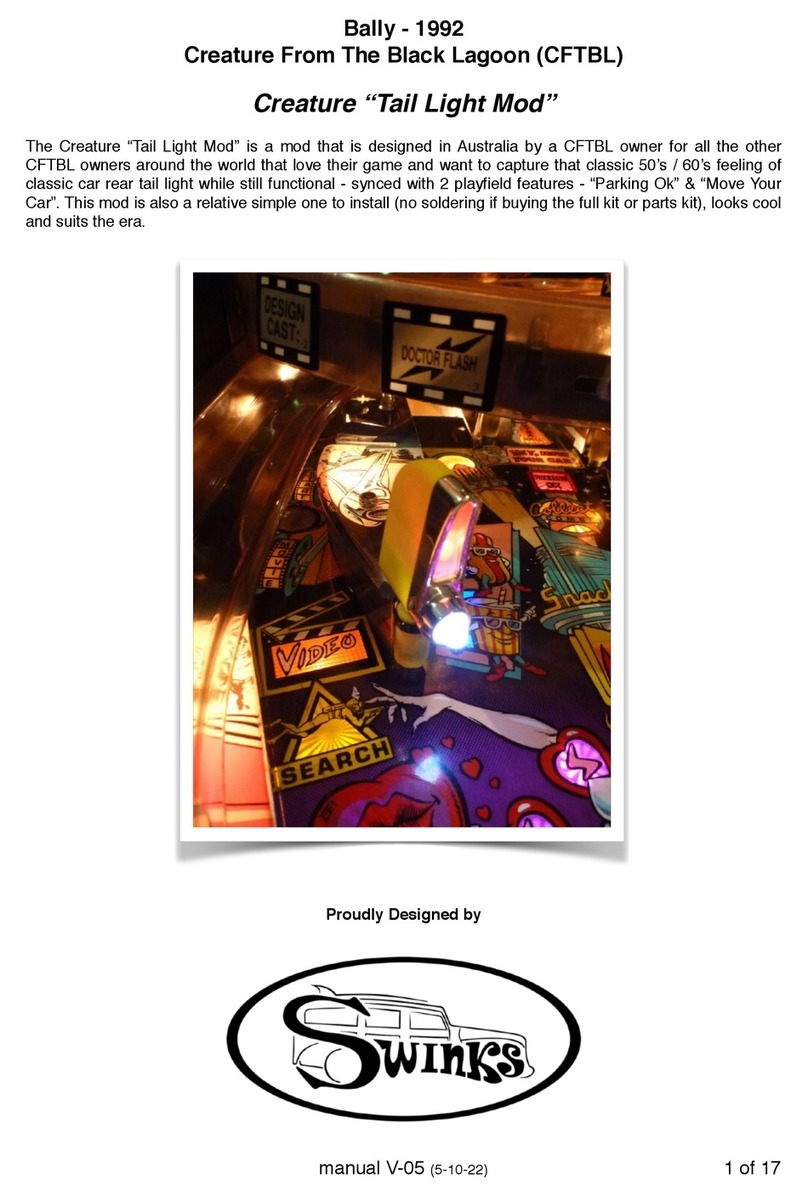 Swinks Tail Light Mod Manual de usuario