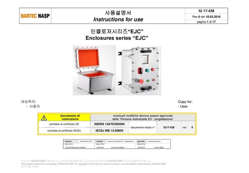 Bartec EJC Series Manual de usuario