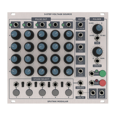 SPUTNIK MODULAR 5-STEP VOLTAGE SOURCE Manual de usuario SPUTNIK MODULAR 5-STEP VOLTAGE SOURCE Manual de usuario