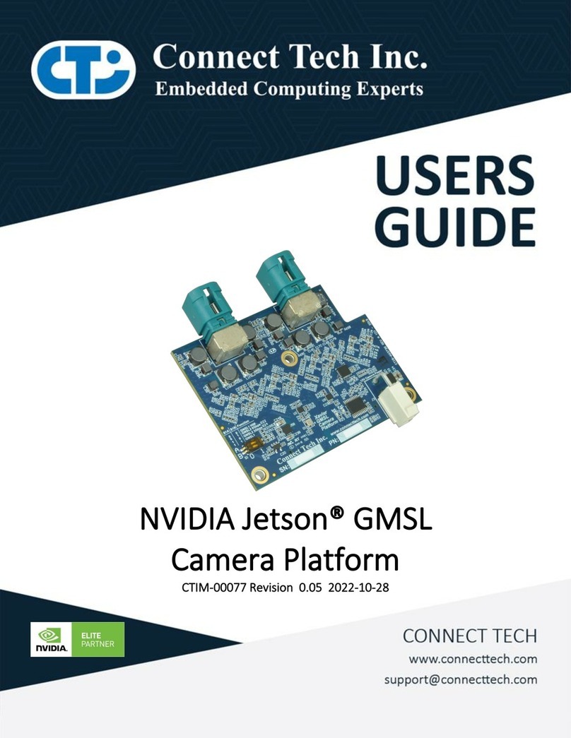 Connect Tech NVIDIA Jetson GMSL Camera Platform Manual de usuario