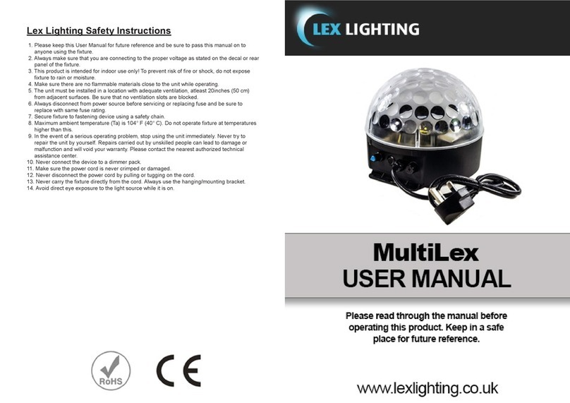 LEX Lighting MultiLex Manual de usuario