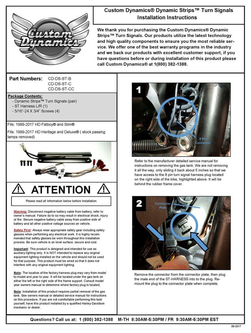 Custom Dynamics Dynamic Strips CD-DS-ST-B Manual de usuario