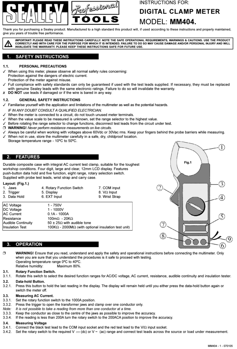 Sealey MM404 Manual de usuario