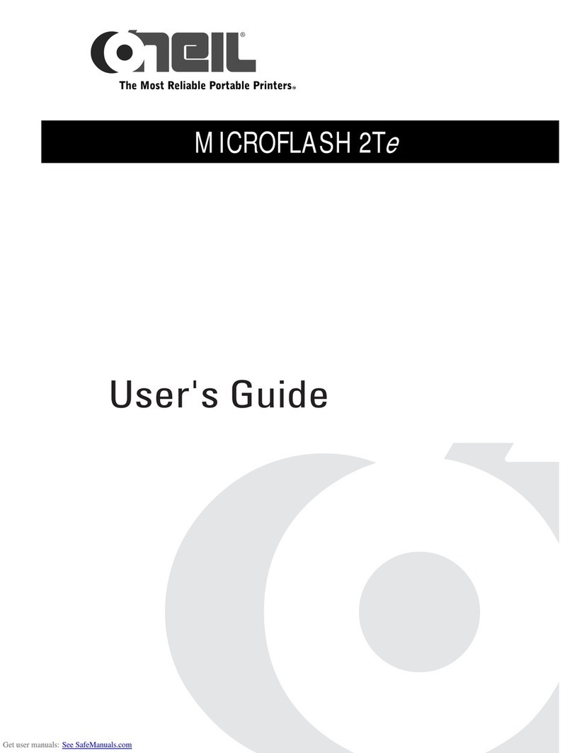Oneil MICROFLASH 2TE Manual de usuario
