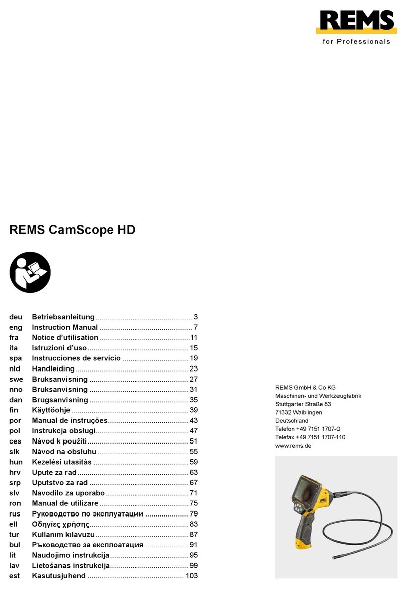REMS CamScope HD Manual de usuario