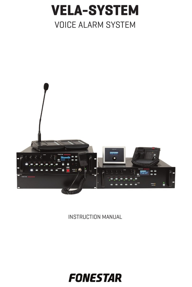 FONESTAR VELA-SYSTEM Manual de usuario