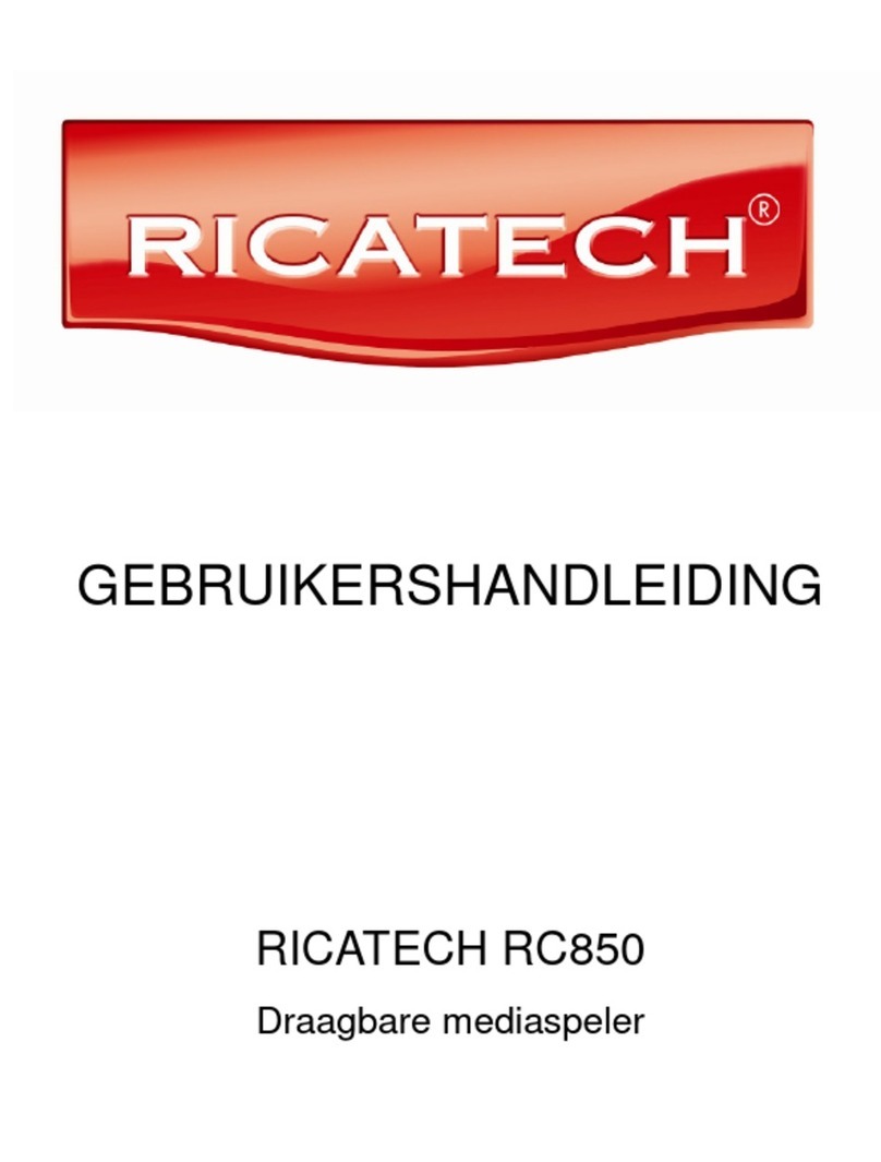 Ricatech RC850 Manual de usuario