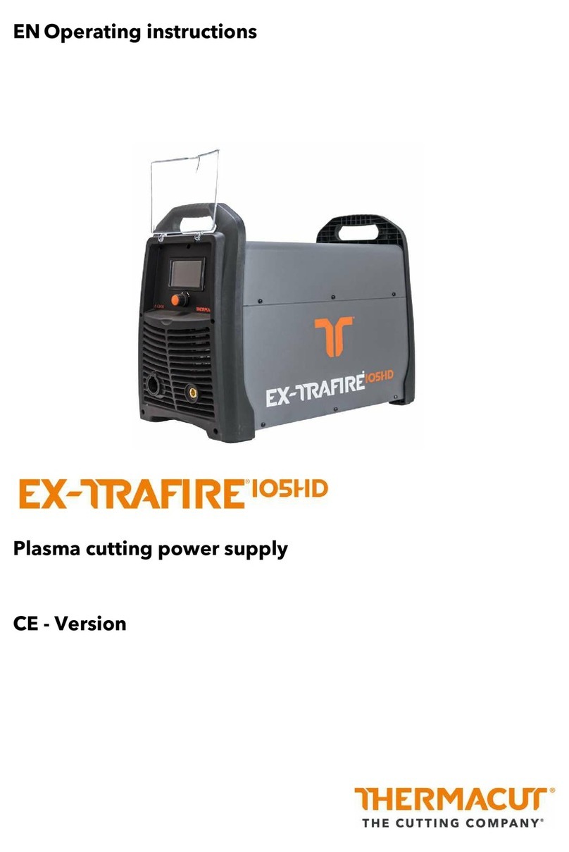 THERMACUT EX-TRAFIRE 105HD Manual de usuario