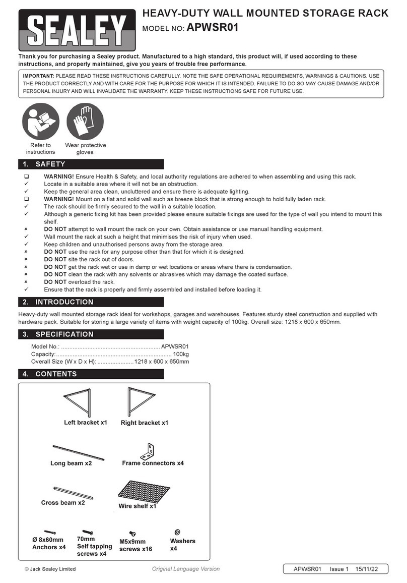 Sealey APWSR01 Manual de usuario