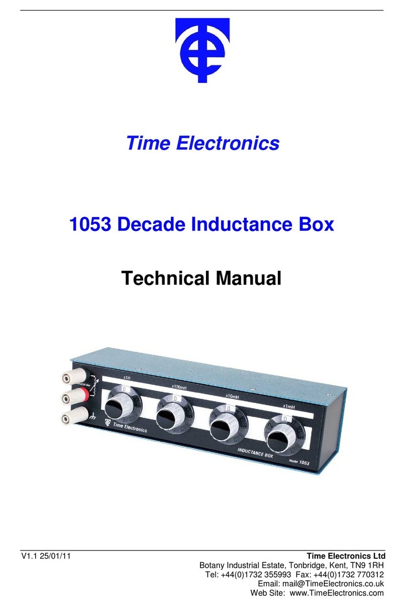 Time Electronics 1053 Manual de usuario Time Electronics 1053 Manual de usuario