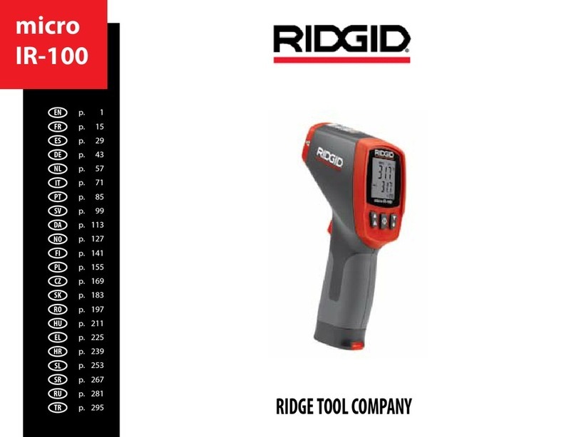 RIDGID micro IR-100 Manual de usuario