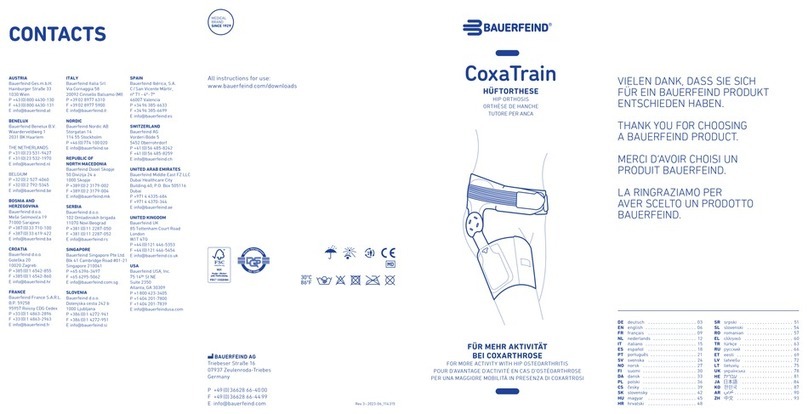 Bauerfeind CoxaTrain Manual de usuario