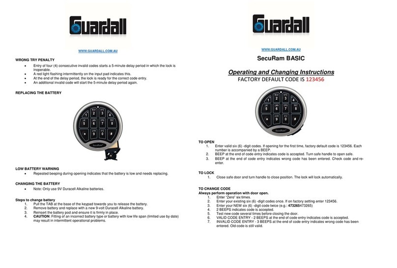 Guardall SecuRam BASIC Manual de usuario