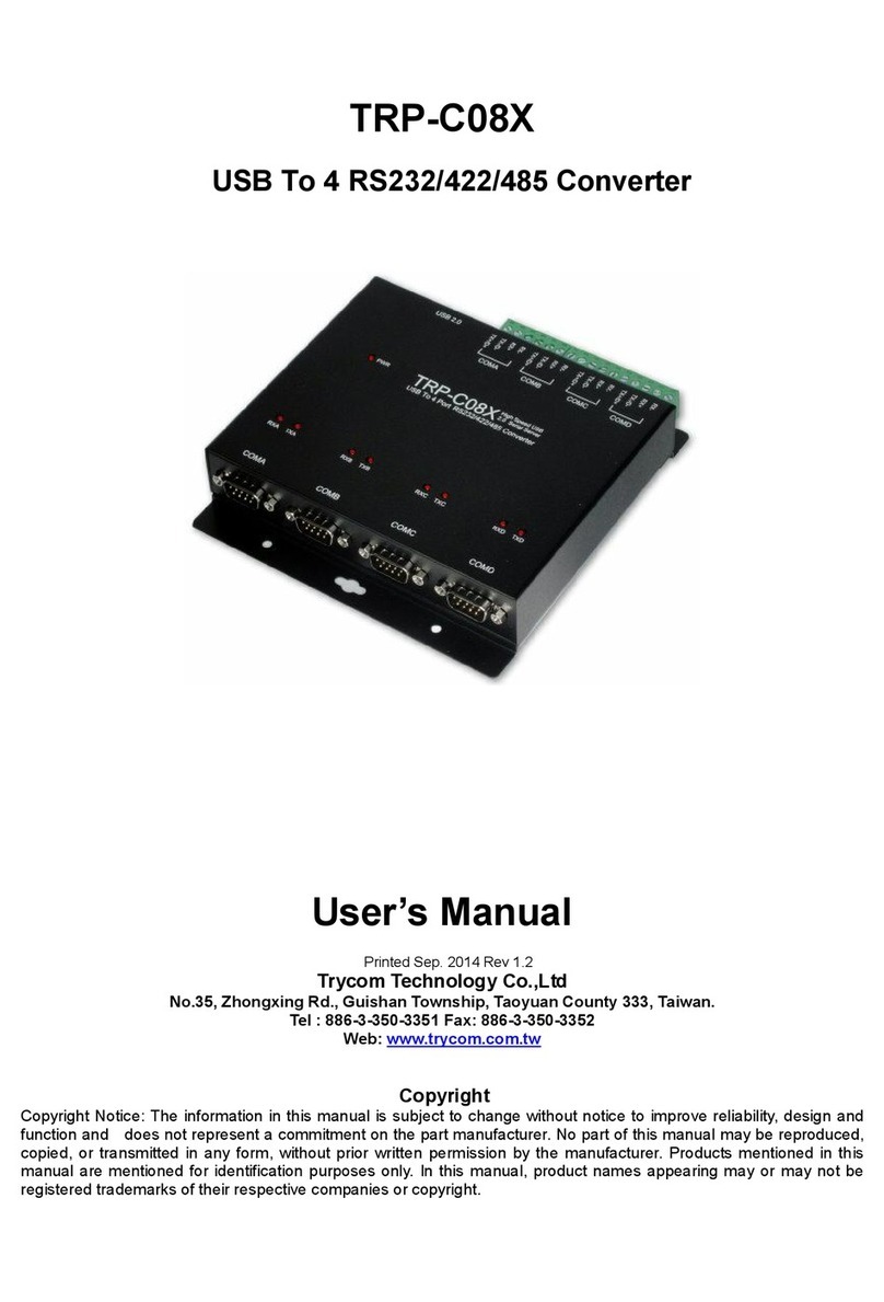 Trycom Technology TRP-C08X Manual de usuario
