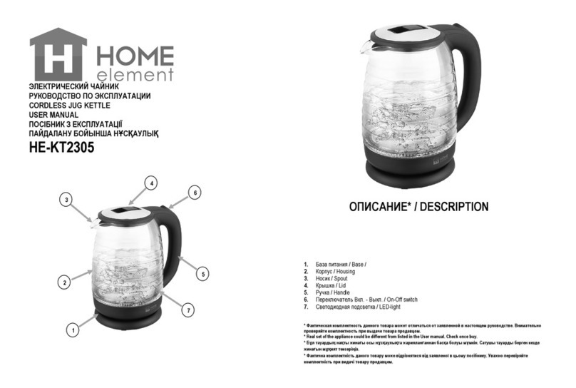 HOME ELEMENT HE-KT2305 Manual de usuario
