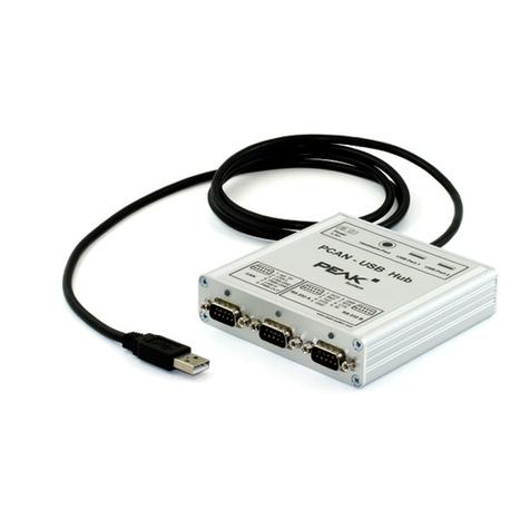 Peak PCAN-USB Hub Manual de usuario