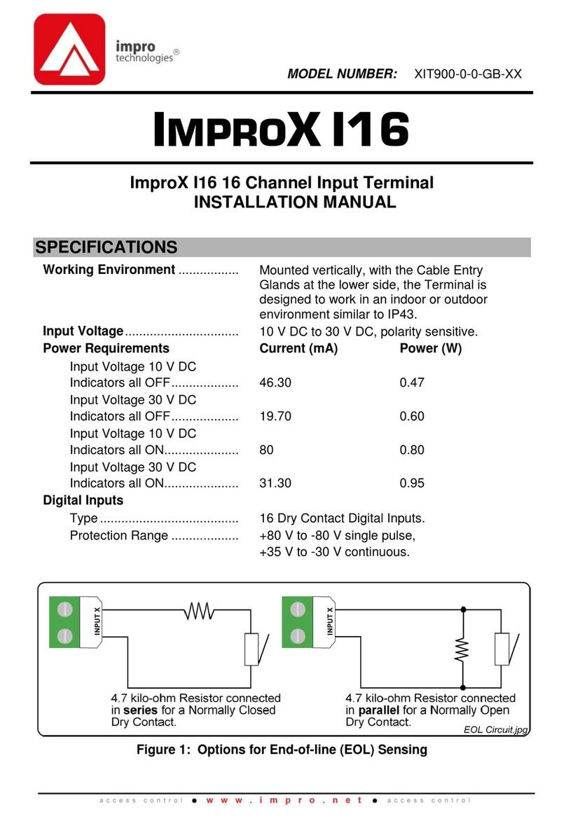 impro technologies IMPROX I16 Manual de usuario