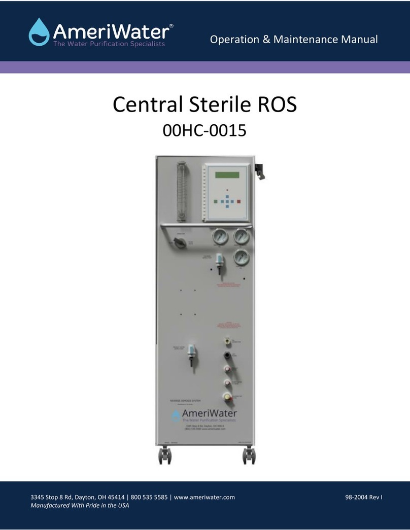 AmeriWater Central Sterile ROS Manual