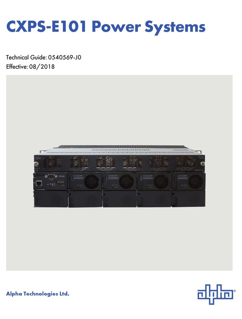 Alpha Technologies CXPS-E101 Manual de usuario