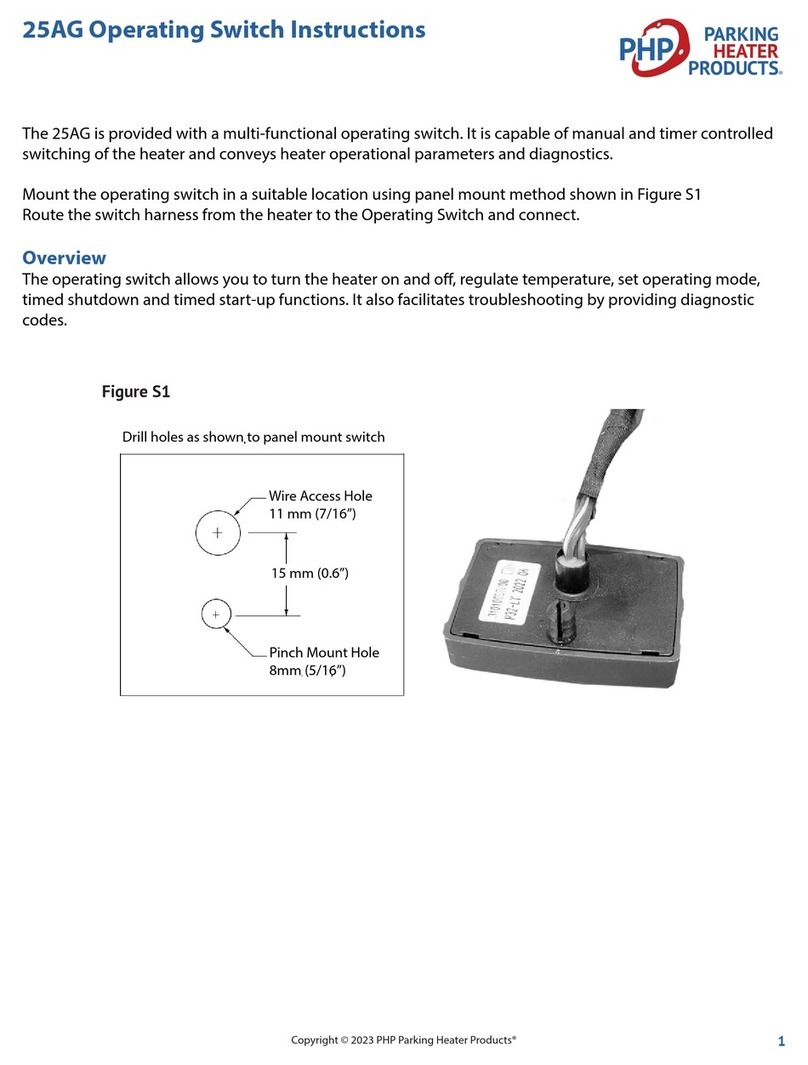 PHP 25AG Manual de usuario