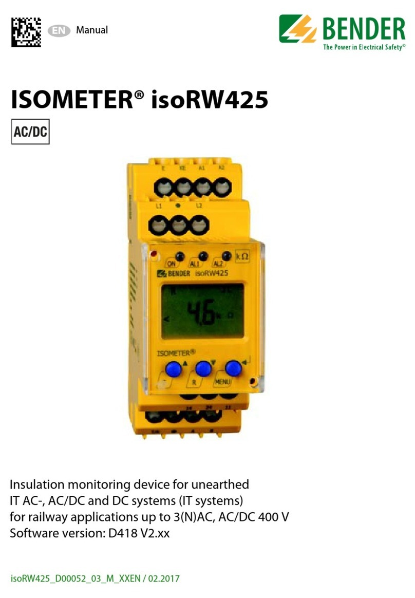 Bender ISOMETER isoRW425 Manual de usuario