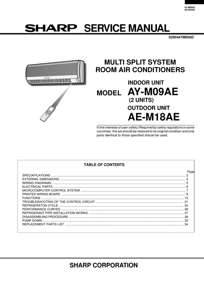 Sharp AY-M09AE Manual de usuario